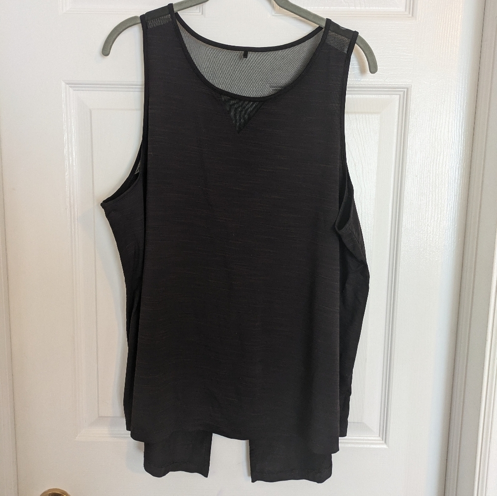 GAME Universal Standard Black/Gray Tank Top with Mesh Size M